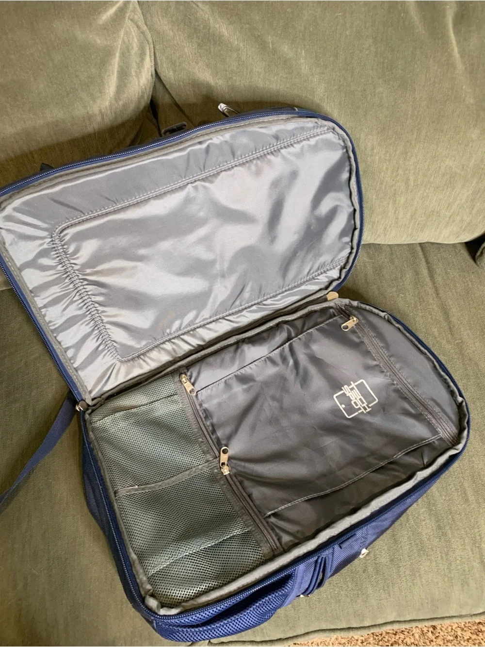 High Sierra Two-Tone Navy and Light Blue Men's Backpack